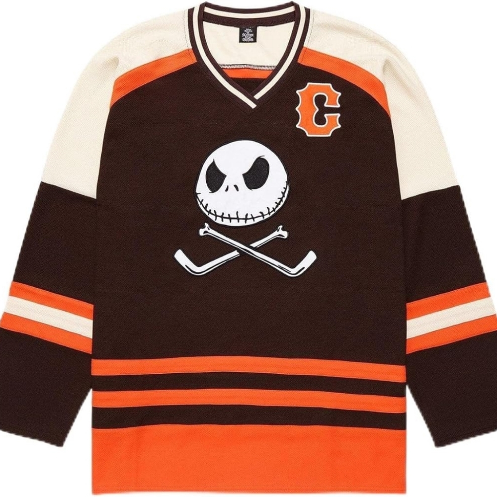 Brown and Orange Women's Jersey